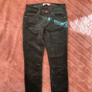 CAbi skinny jeans size 0 green skinny cord Preowned
